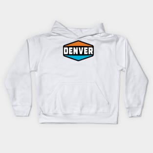 Denver Colorado Rocky Mountains Mile High City Kids Hoodie